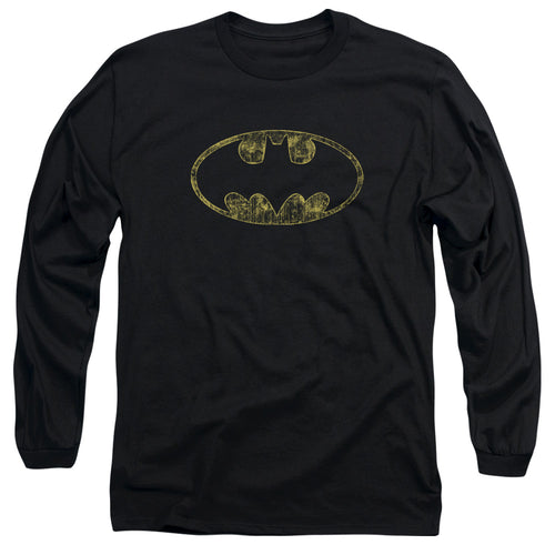 Batman Tattered Logo Long Sleeve T-Shirt