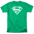 Superman Green & White Shield Kelly Green T-Shirt