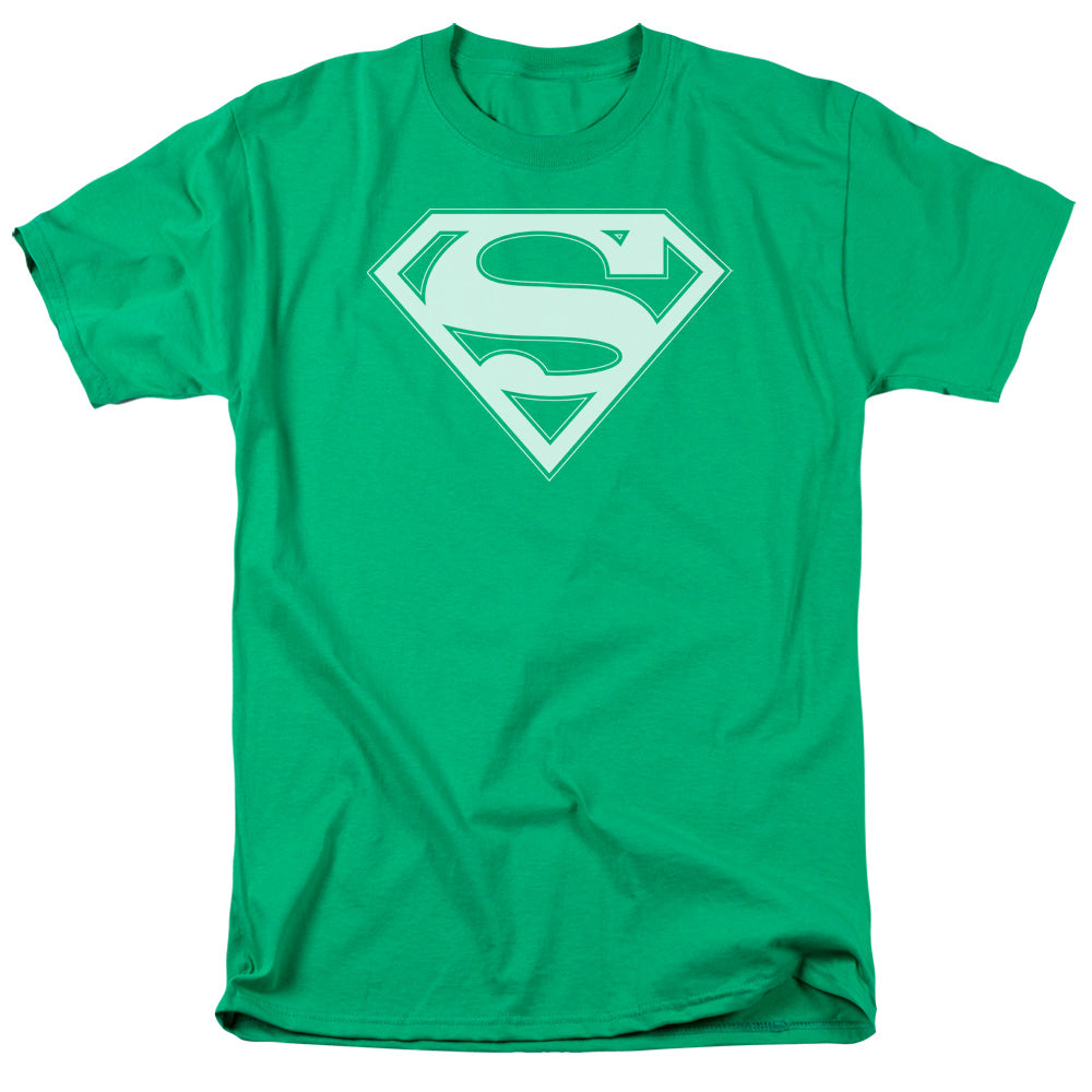 Superman Green & White Shield Kelly Green T-Shirt