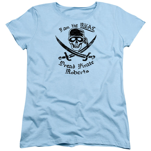 The Princess Bride The Real Dread Pirate Roberts Light Blue Womens T-Shirt