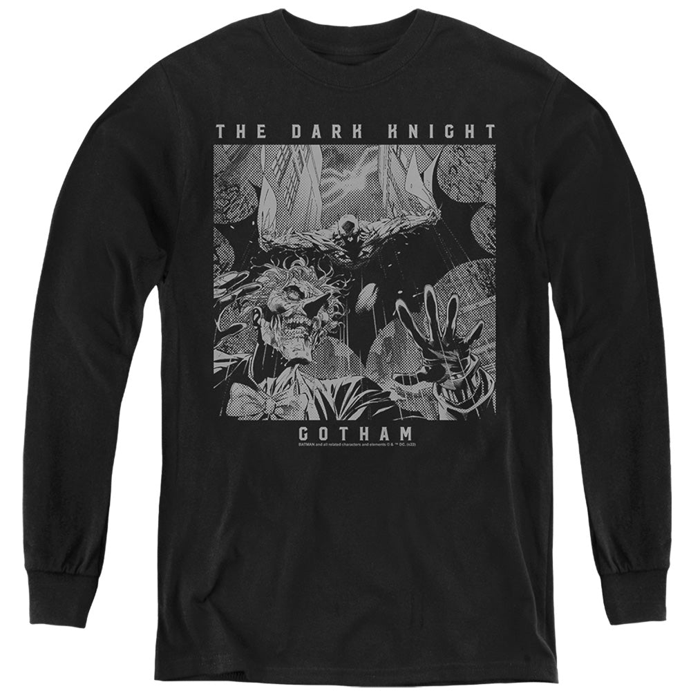 Batman Gotham Knight Black Youth Long Sleeve T-Shirt