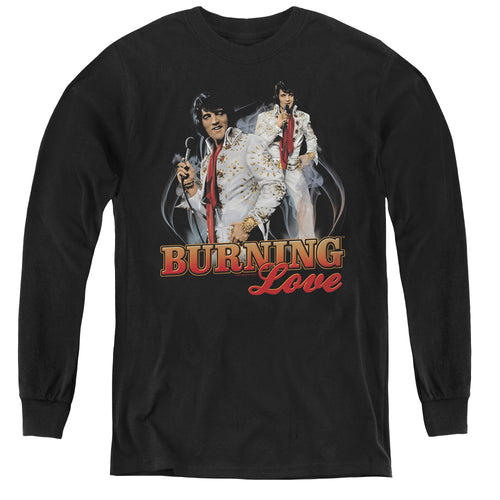 Elvis Presley Burning Love Youth Long Sleeve T-Shirt