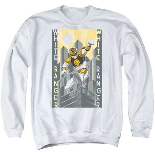 Mighty Morphin Power Rangers White Ranger Duo Crewneck Sweatshirt