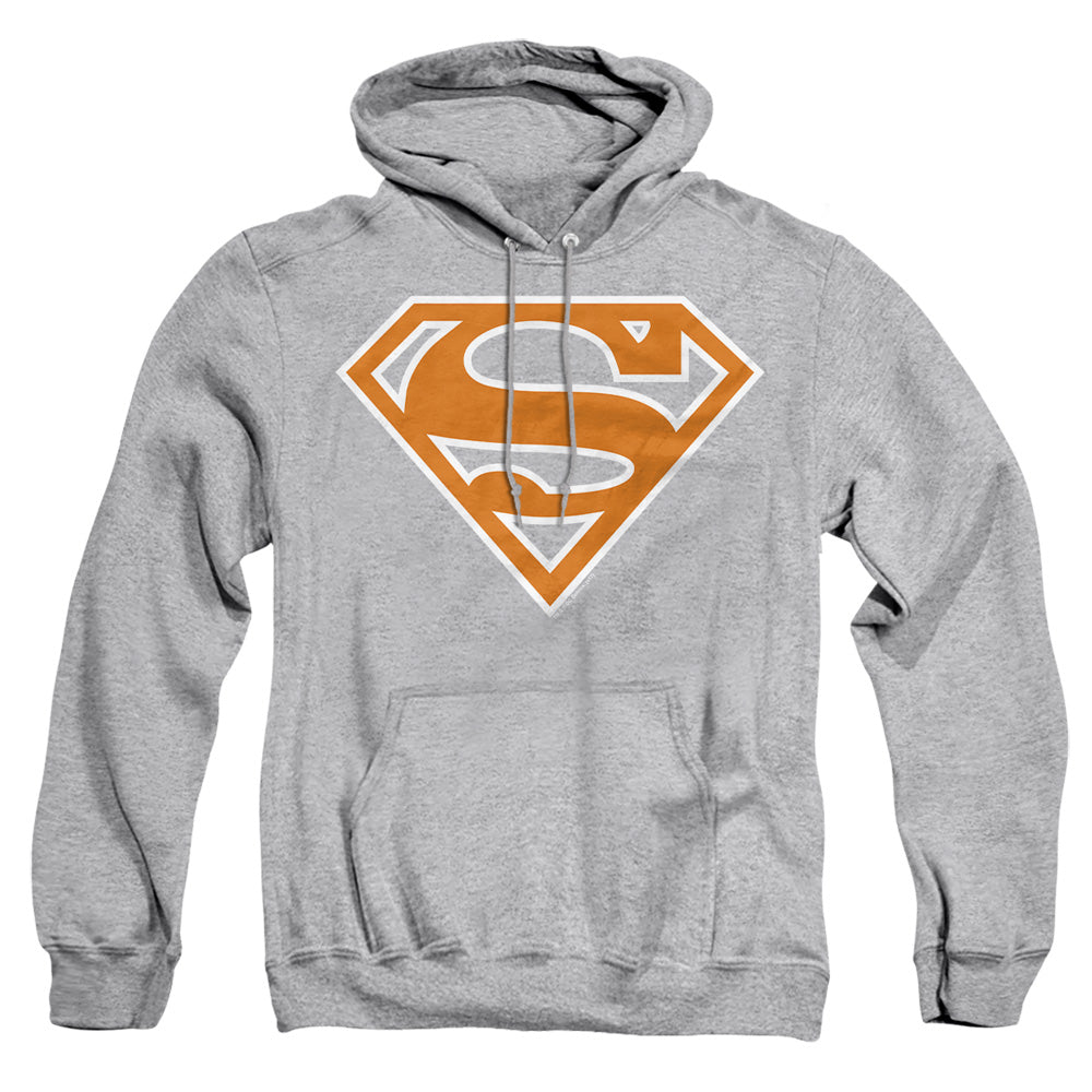 Superman Burnt Orange&white Shield Pullover Hoodie