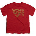 Wonder Woman 75th Anniversary Gold Logo Youth/Toddler T-Shirt