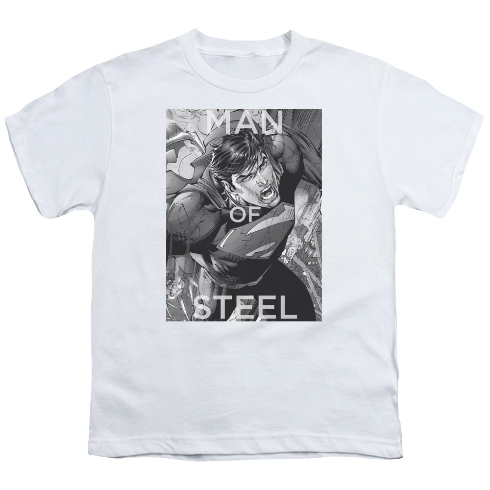 Superman Flight of Steel White Youth/Toddler T-Shirt