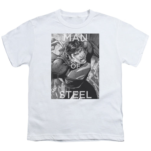 Superman Flight of Steel White Youth/Toddler T-Shirt