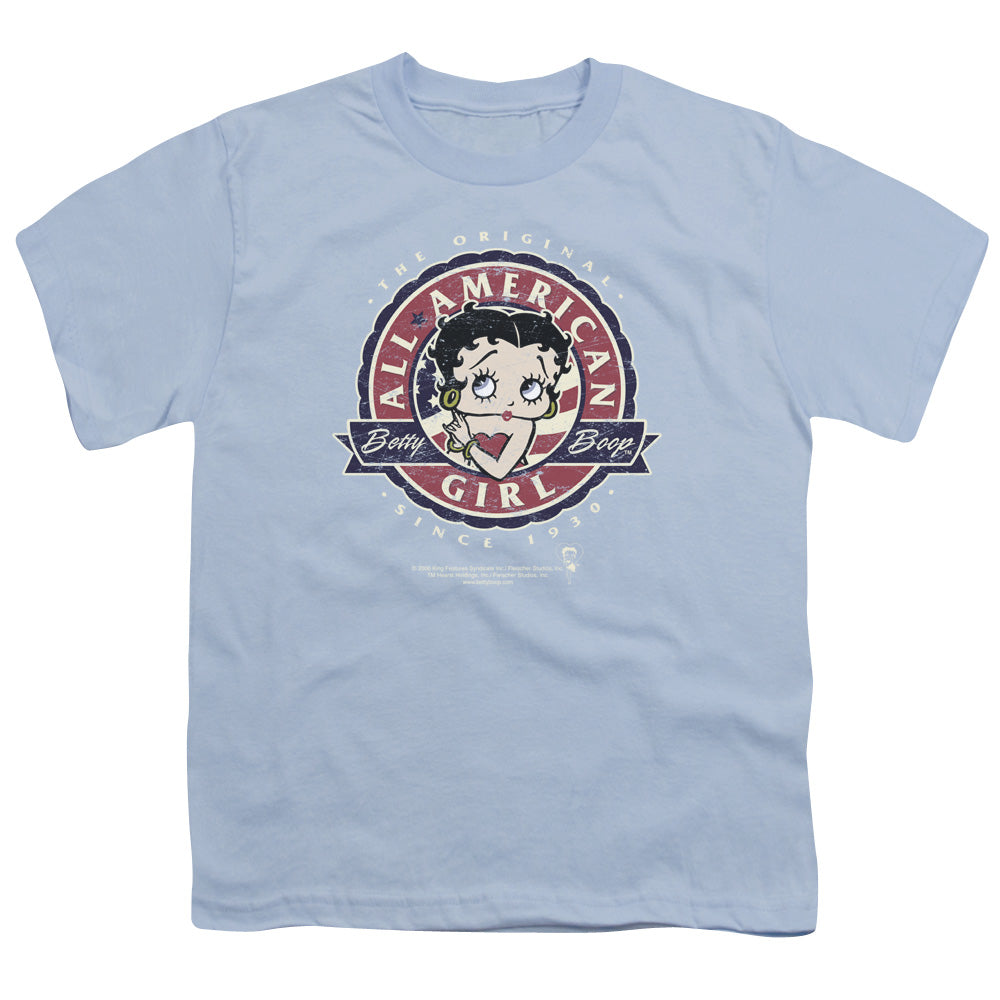Betty Boop All American Girl Badge Youth/Toddler T-Shirt