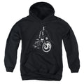 The Batman And His Motorcycle Youth Hoodie