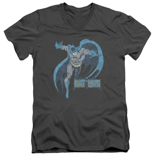 DC Comics Desaturated Batman V-Neck T-Shirt