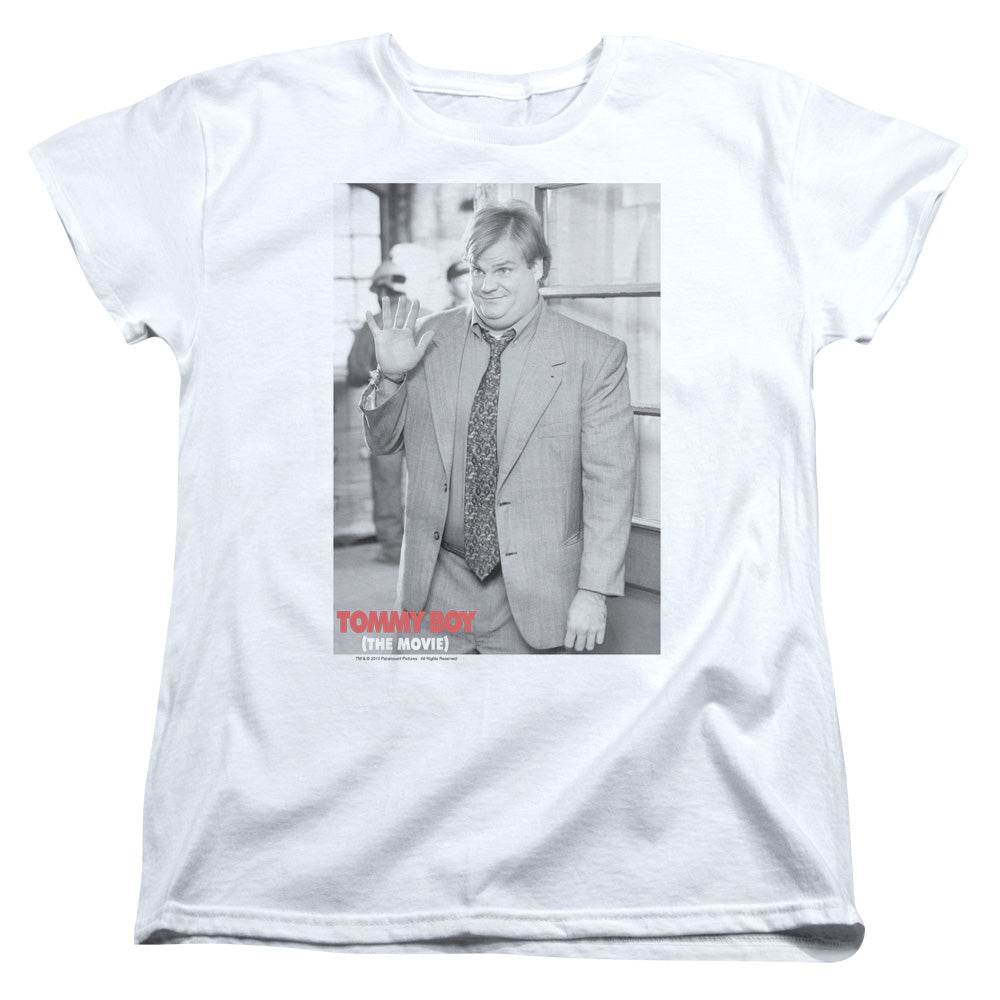 Tommy Boy Waving Photo Womens T-Shirt