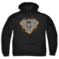 Superman Steel Fire Shield Pullover Hoodie