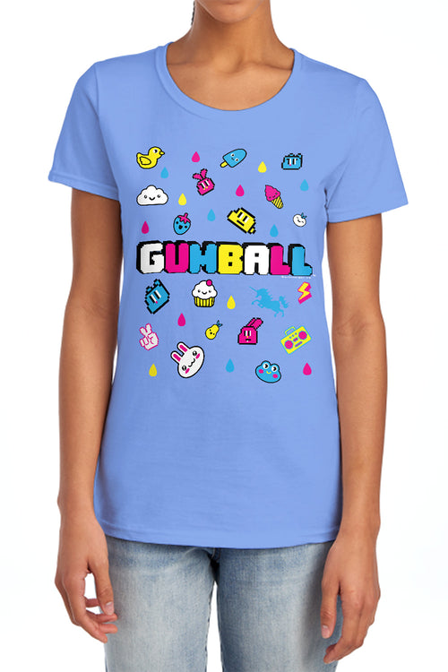 The Amazing World of Gumball Fun Drops Womens T-Shirt