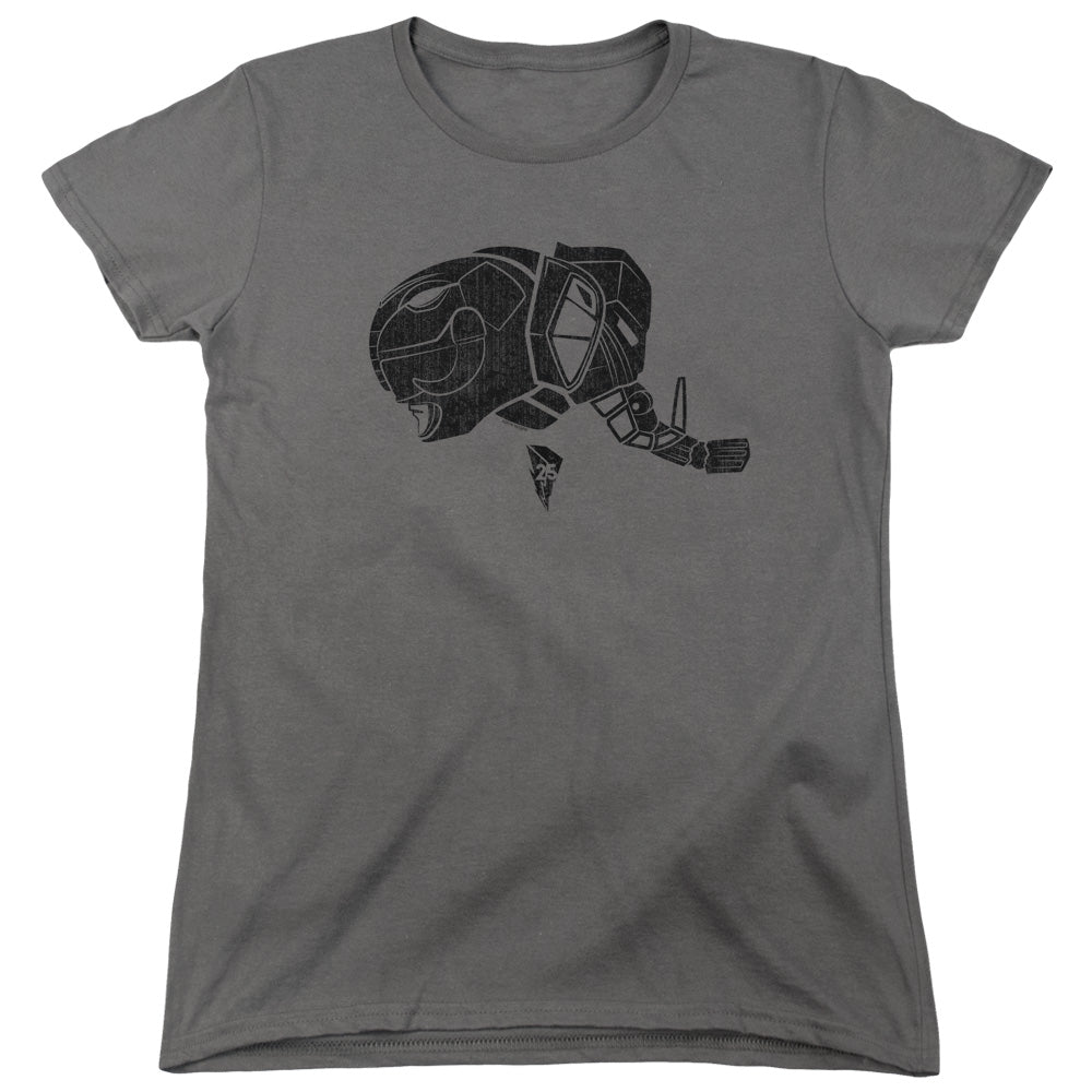 Mighty Morphin Power Rangers Black Womens T-Shirt