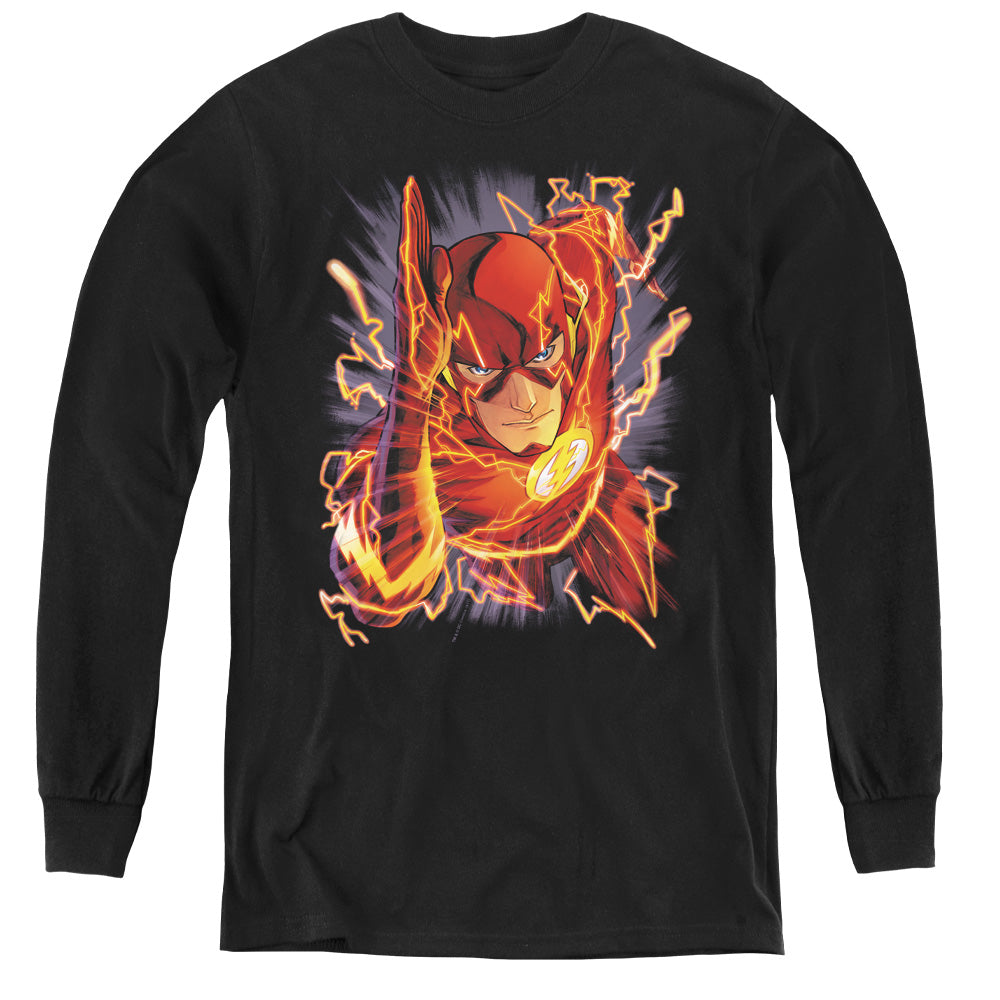 Justice League Flash #1 Youth Long Sleeve T-Shirt