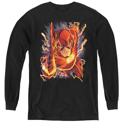 Justice League Flash #1 Youth Long Sleeve T-Shirt