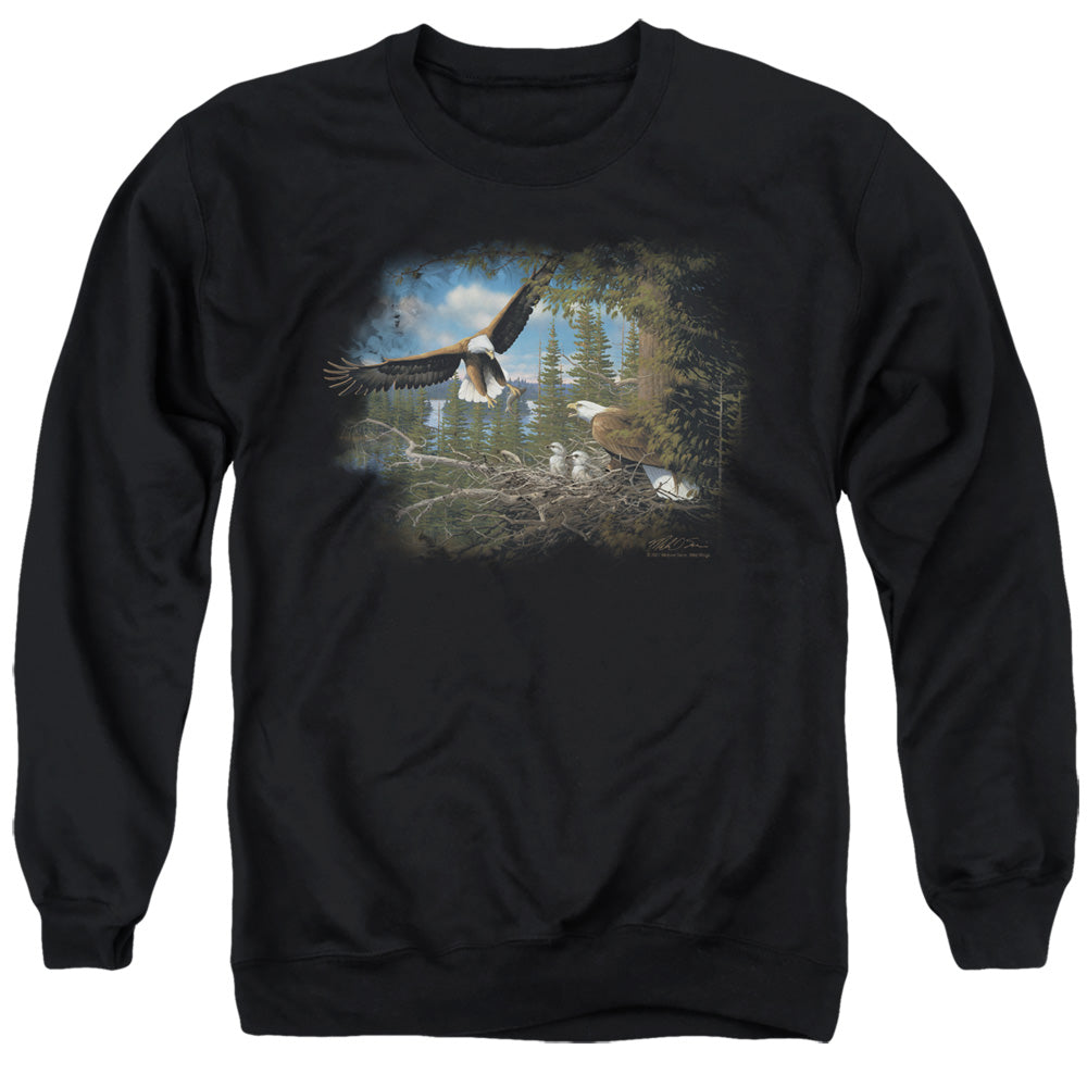 Wild Wings Spring Bald Eagles Crewneck Sweatshirt