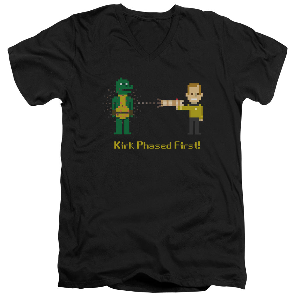 Star Trek Kirk Phased First V-Neck T-Shirt