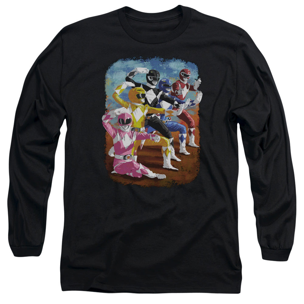 Mighty Morphin Power Rangers Impressionist Rangers Long Sleeve T-Shirt