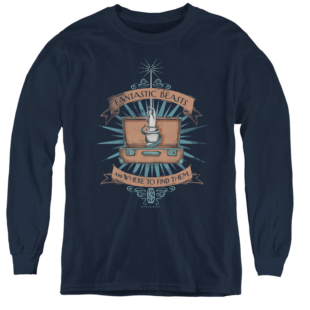 Fantastic Beasts Briefcase Youth Long Sleeve T-Shirt