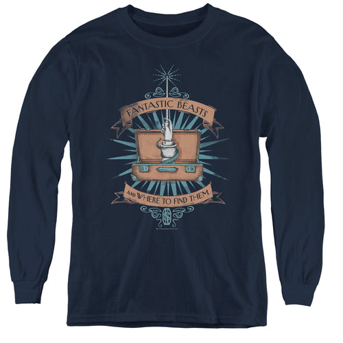 Fantastic Beasts Briefcase Youth Long Sleeve T-Shirt
