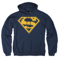 Superman Maize & Blue Shield Navy Pullover Hoodie