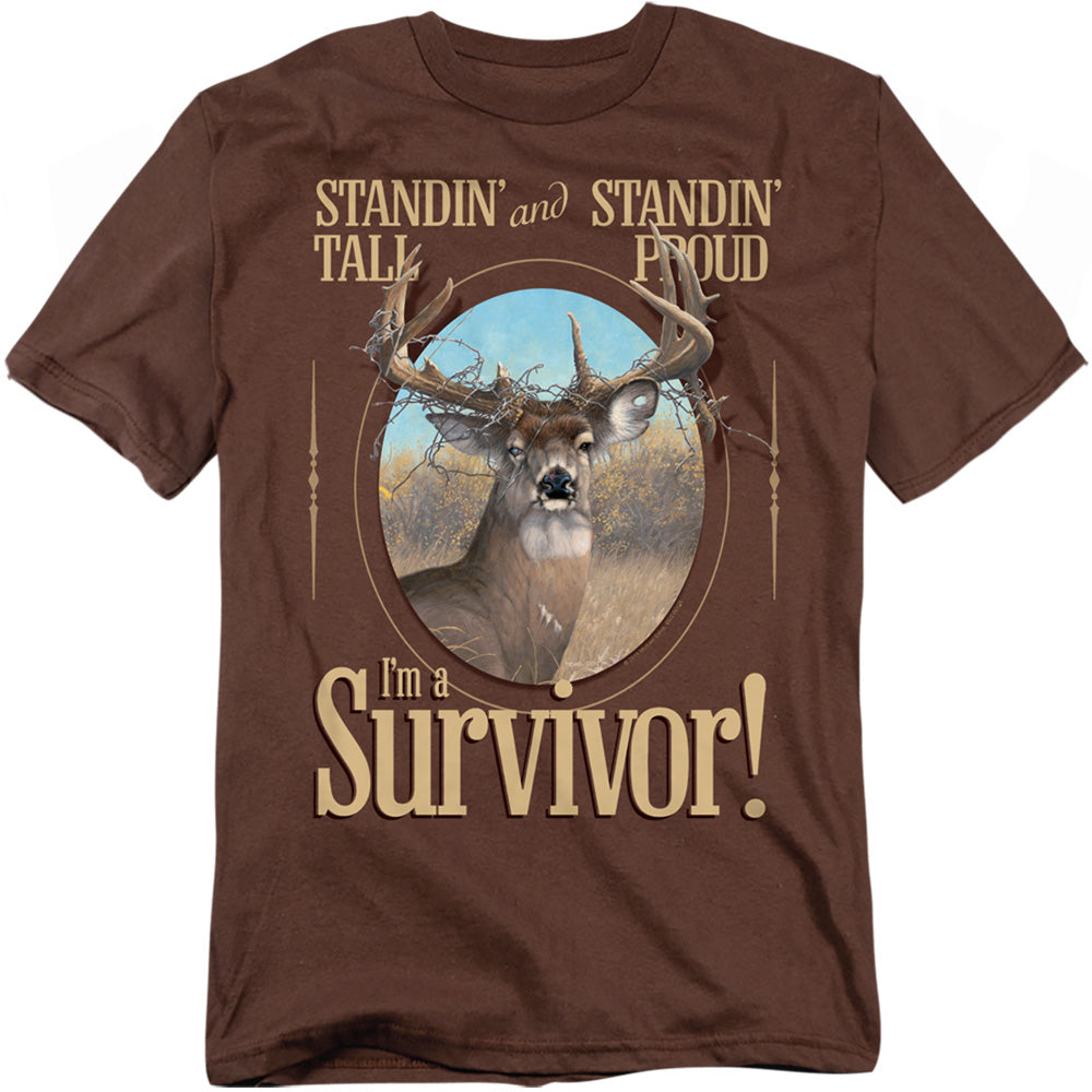 Wild Wings I'm a Survivor Whitetail Buck T-Shirt