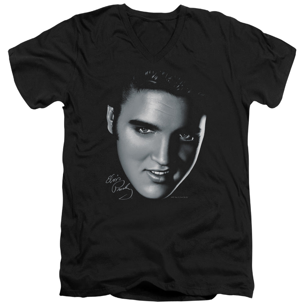 Elvis Presley Big Face V-Neck T-Shirt