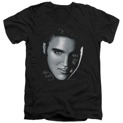 Elvis Presley Big Face V-Neck T-Shirt