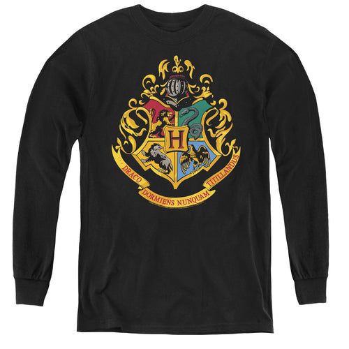 Harry Potter Hogwarts School Crest Youth Long Sleeve T-Shirt