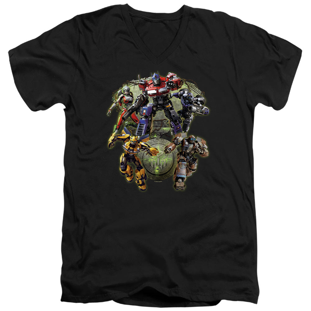 Transformers Autobot Group Shot V-Neck T-Shirt