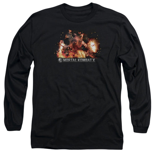 Mortal Kombat X Scorpion Flames Long Sleeve T-Shirt