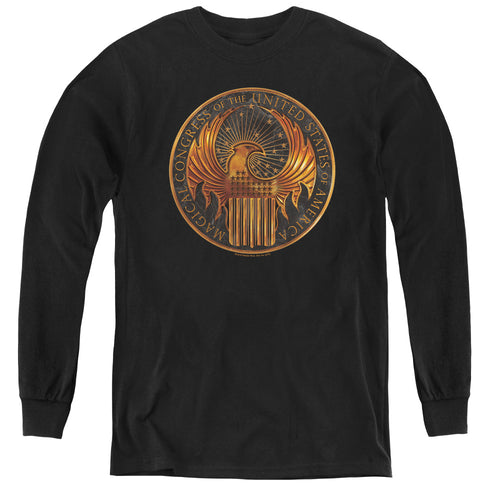 Fantastic Beasts Magical Congress Crest Youth Long Sleeve T-Shirt