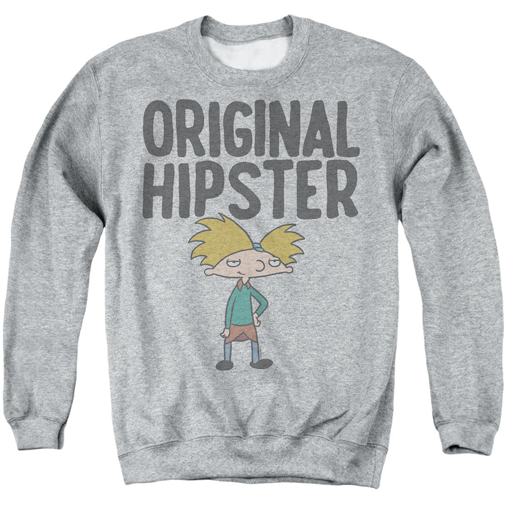 Hey Arnold Original Hipster Crewneck Sweatshirt