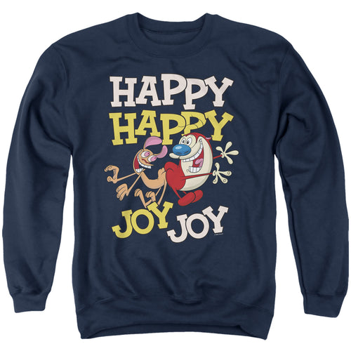 Ren and Stimpy Happy Happy Joy Joy Crewneck Sweatshirt