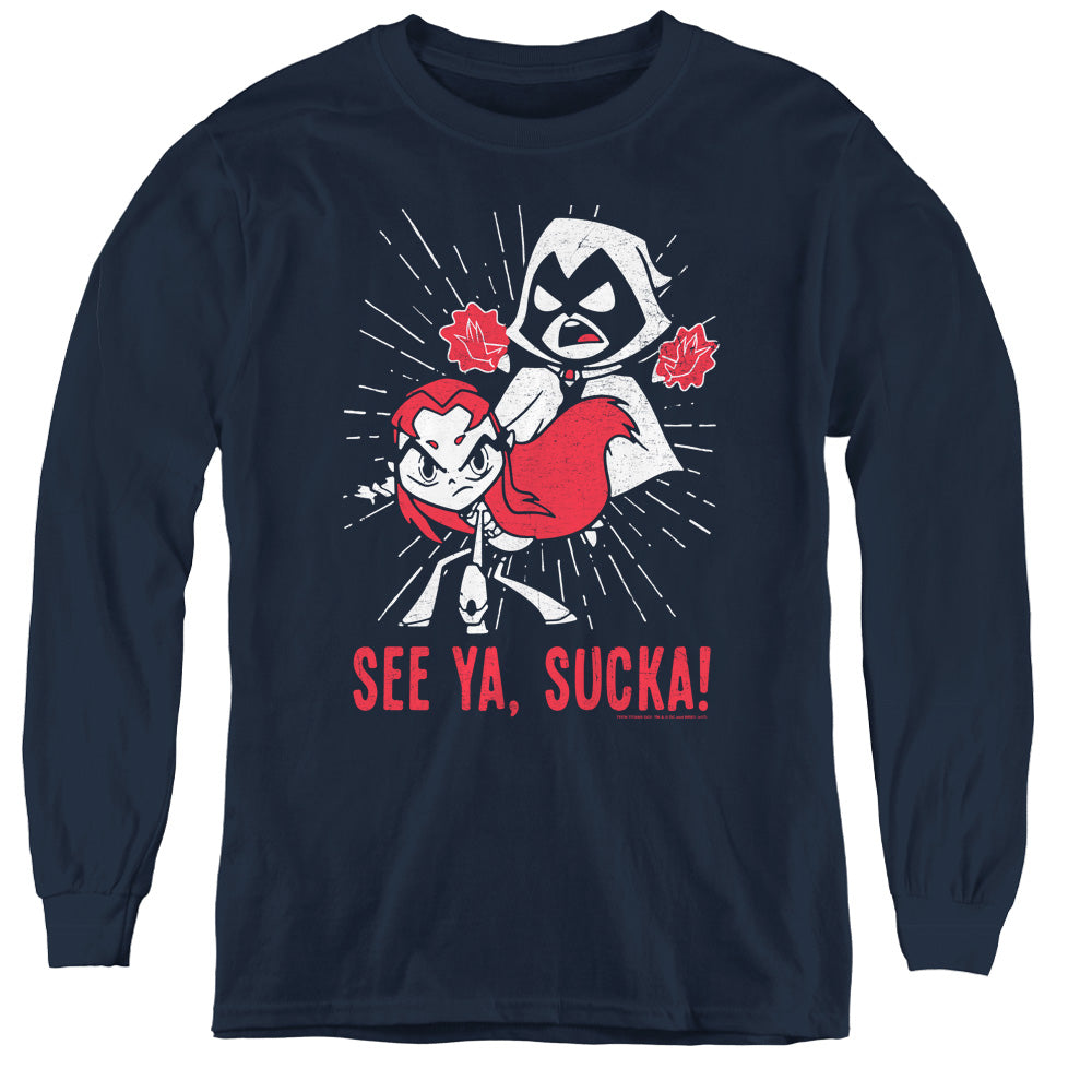 Teen Titans Go! Suckas Youth Long Sleeve T-Shirt