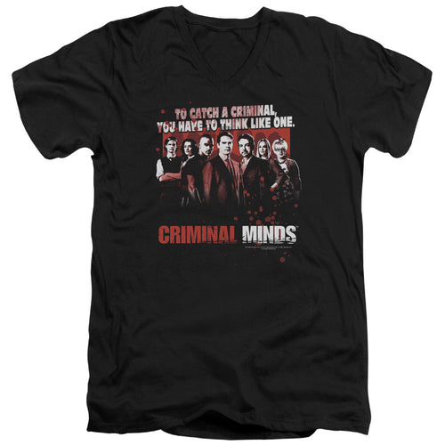 Criminal Minds Think Like One V-Neck T-Shirt