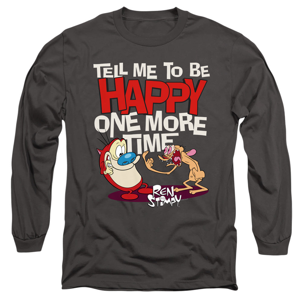 Ren and Stimpy Tell Me to Be Happy Long Sleeve T-Shirt