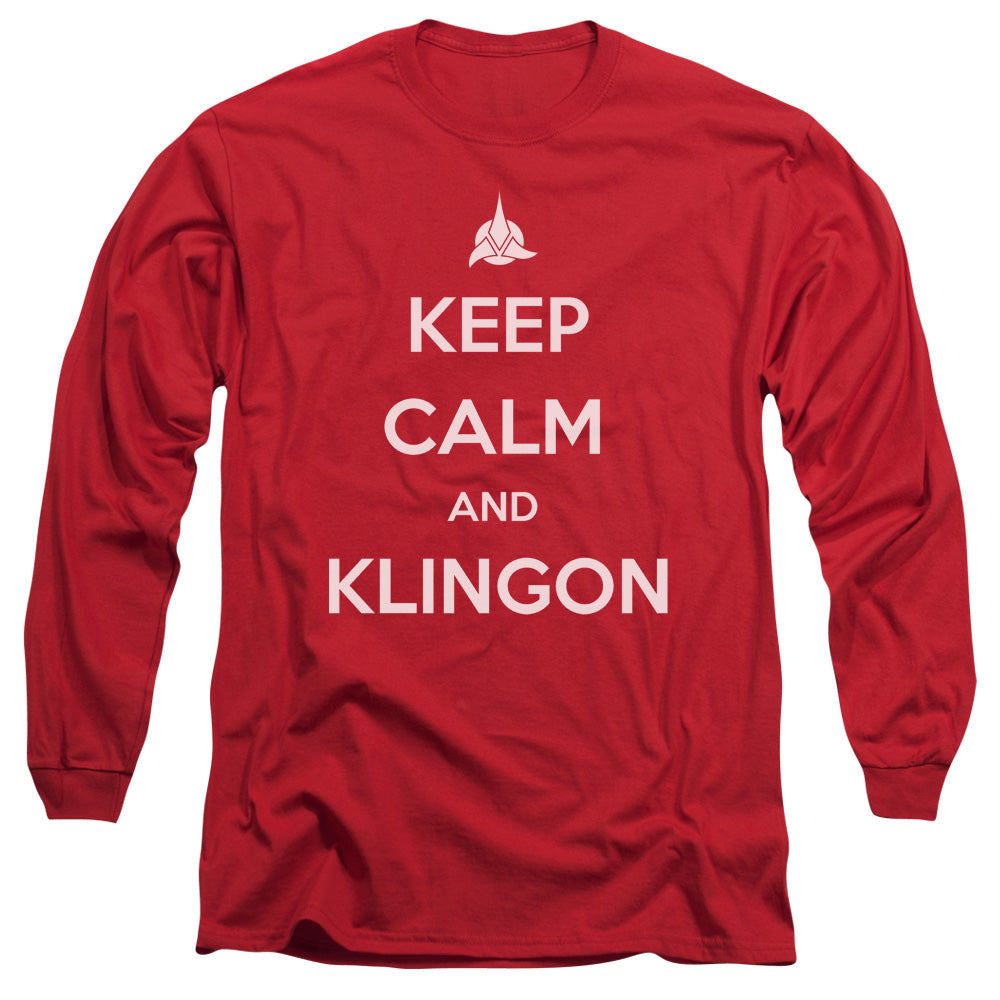 Star Trek Keep Calm and Klingon Long Sleeve T-Shirt