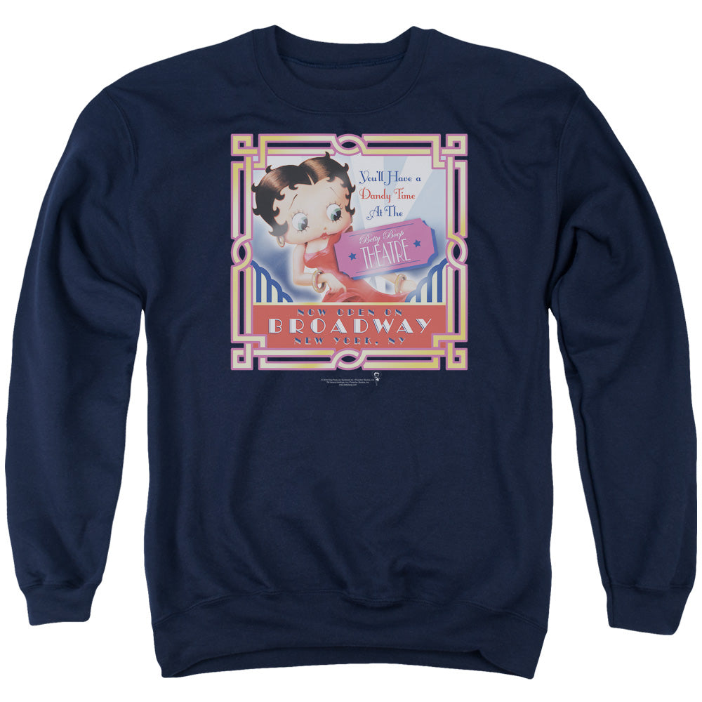 Betty Boop On Broadway Crewneck Sweatshirt