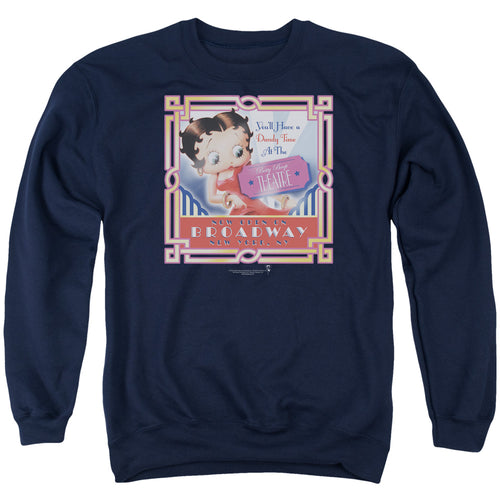 Betty Boop On Broadway Crewneck Sweatshirt
