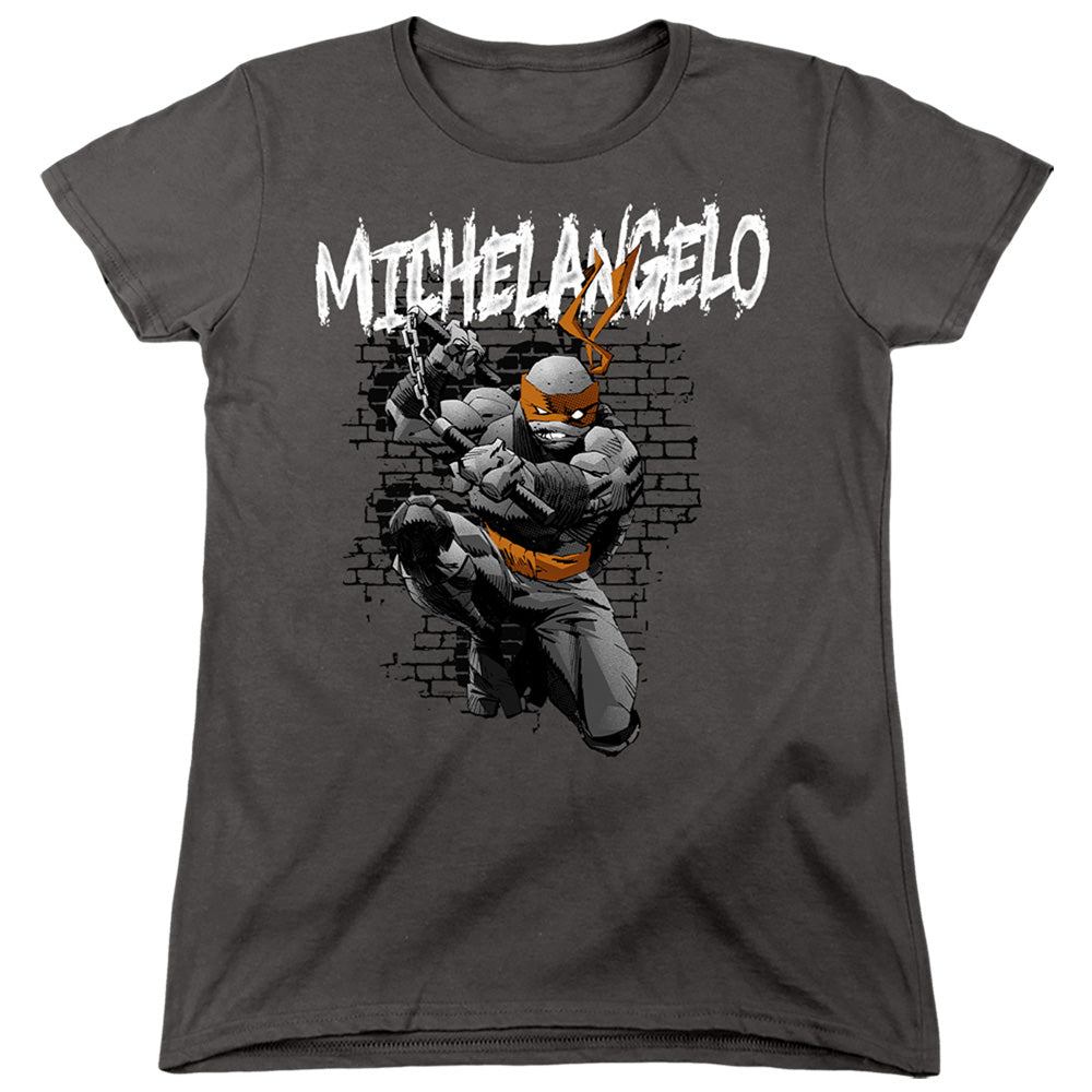 Teenage Mutant Ninja Turtles Michelangelo Womens T-Shirt