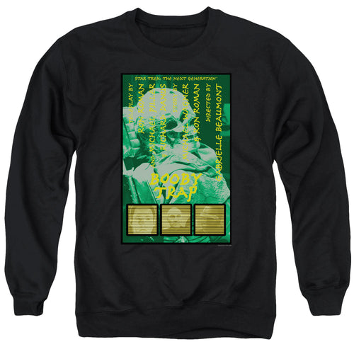 Star Trek Booby Trap Black Crewneck Sweatshirt
