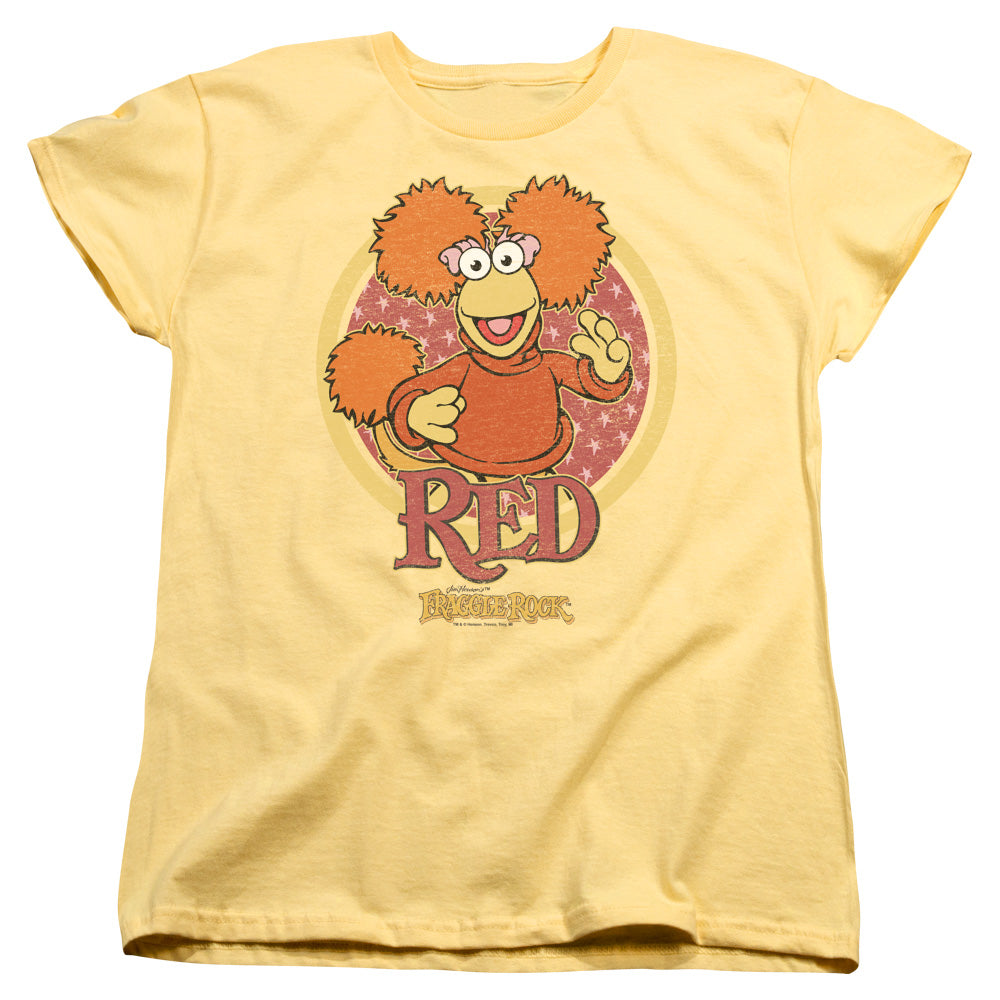 Fraggle Rock Red Circle Womens T-Shirt