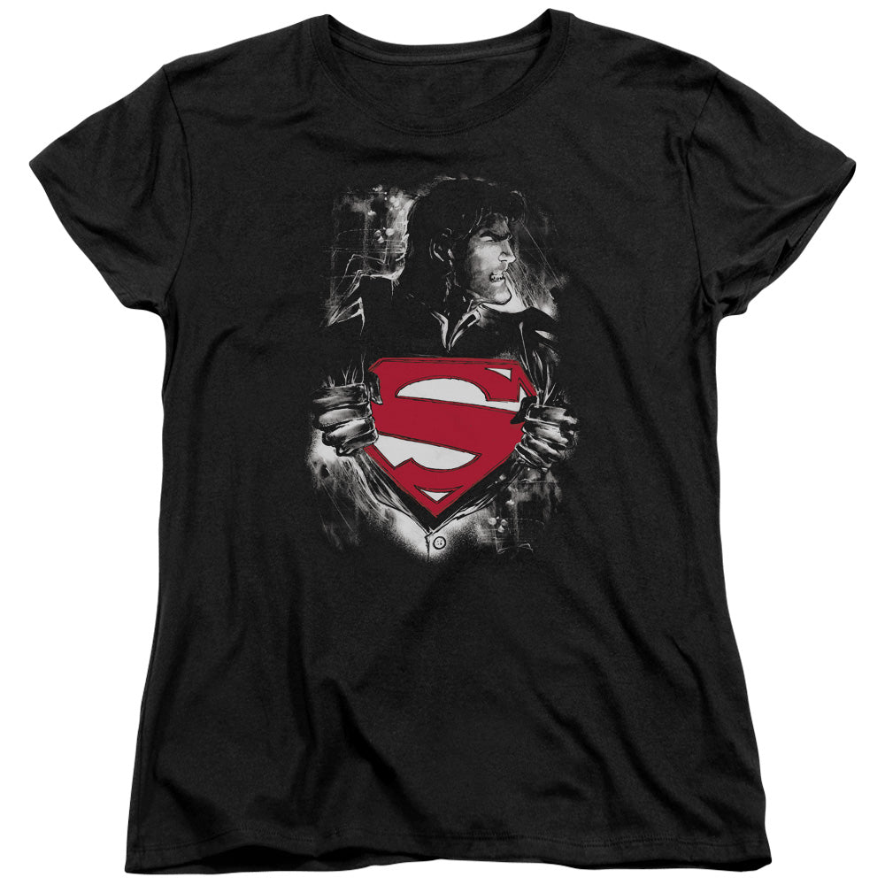Superman Darkest Hour Womens T-Shirt