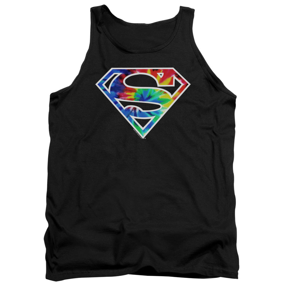 Superman Tie Dye Logo Tank Top