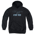 Star Trek Enterprise Outline Youth Hoodie