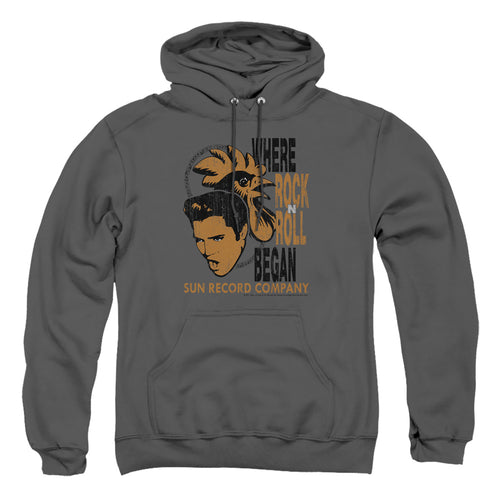 Sun Records Elvis and Rooster Pullover Hoodie