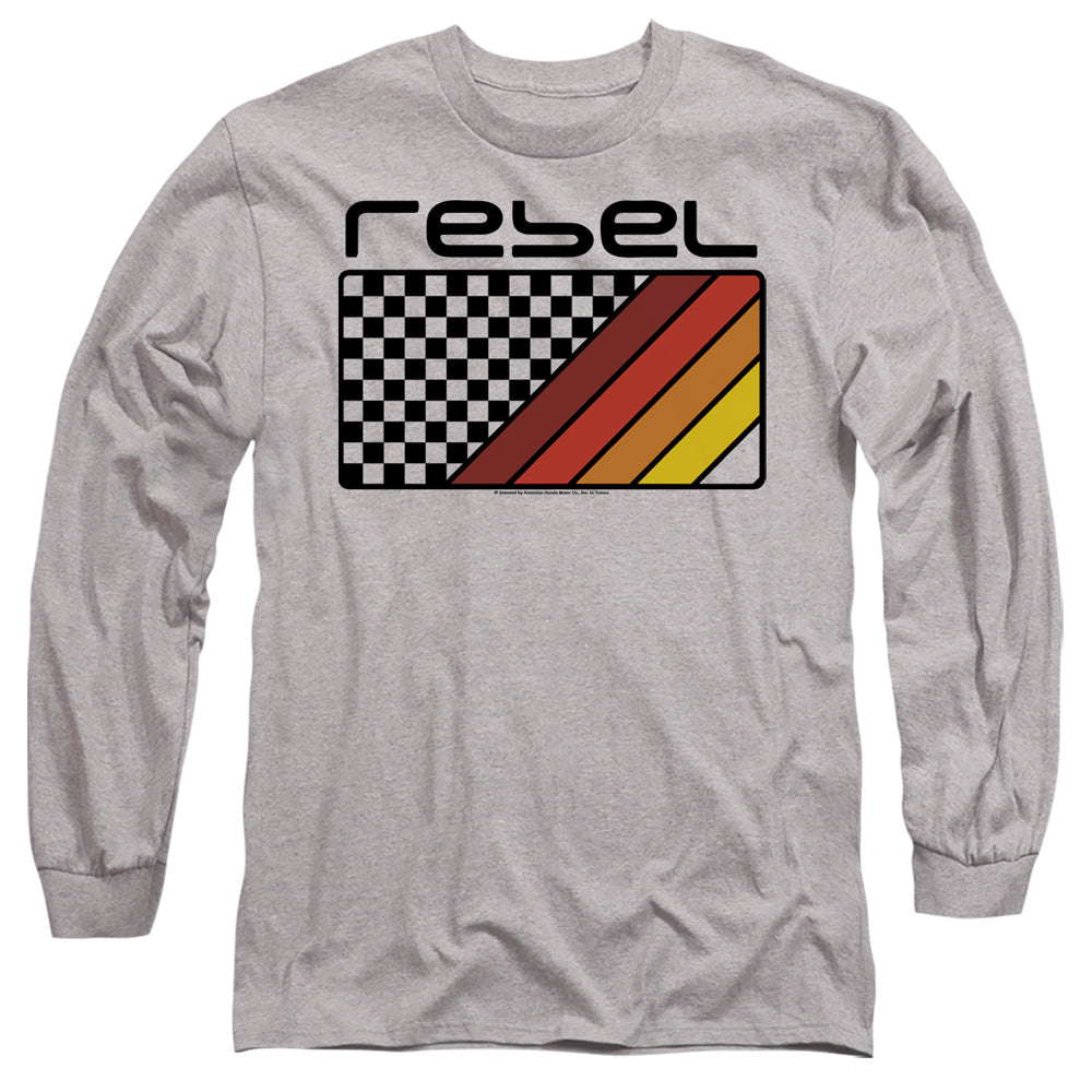 Honda Rebel Checkers And Stripes Long Sleeve T-Shirt
