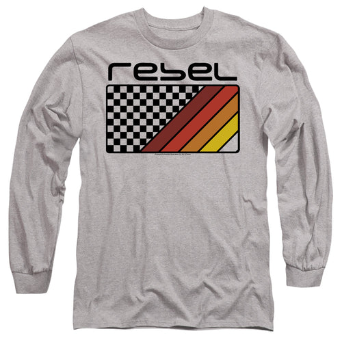 Honda Rebel Checkers And Stripes Long Sleeve T-Shirt